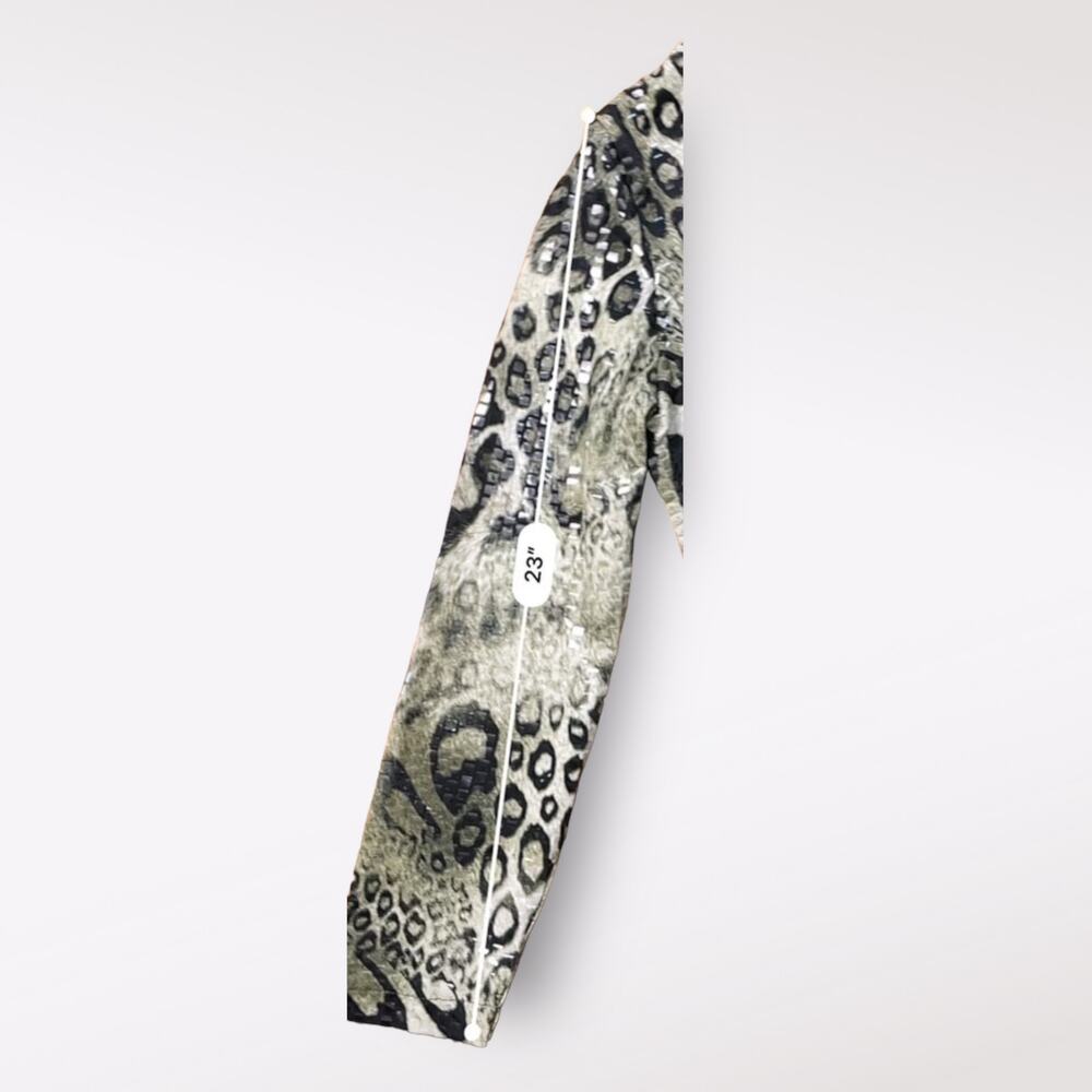 Misook Vintage Y2k Green Leopard Print Jacket Siz… - image 5